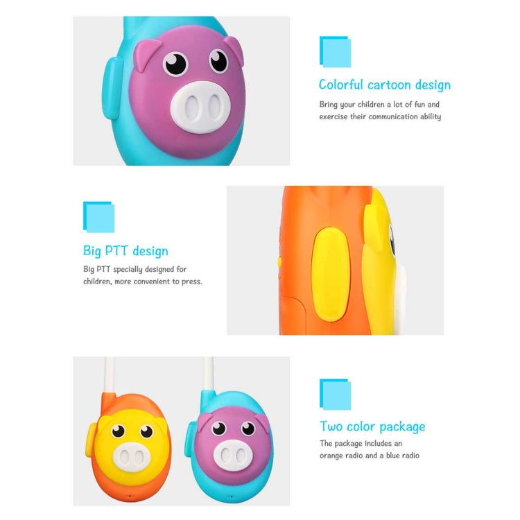 1 Pair RETEVIS RB616 EU Frequency PMR446 1CHS License-free Cartoon Children Handheld Walkie Talkie, RB616
