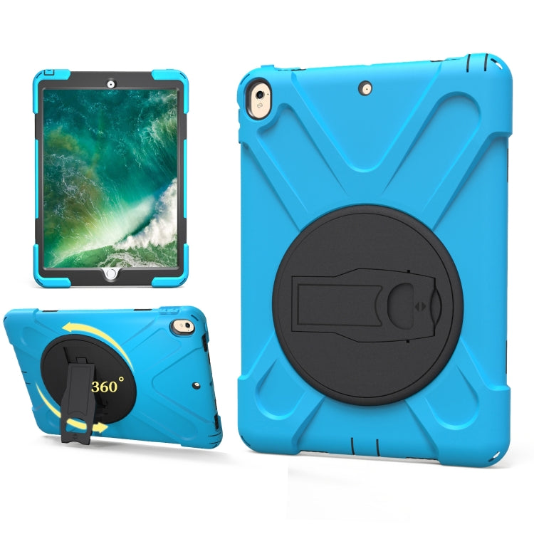 Shockproof Colorful Silicone + PC Protective Case with Holder, For iPad Pro 10.5