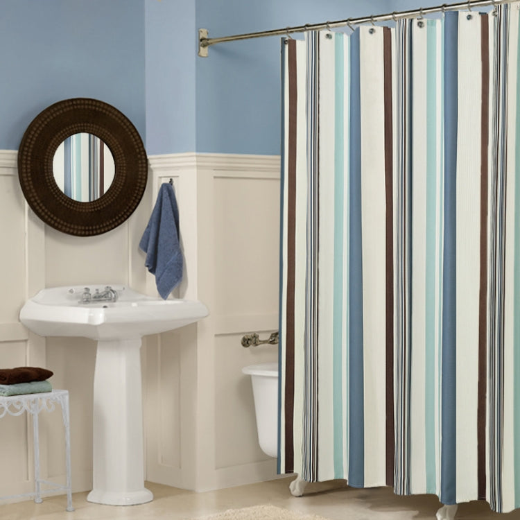 Multicolour Vertical Texture Thick Waterproof Polyester Fabric Shower Curtains, 180x180cm, 180x200cm, 200x180cm, 200x200cm, 200x220cm, 200x240cm, 180x220cm, 180x240cm, 150x180cm, 120x180cm