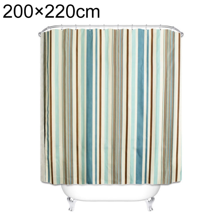 Multicolour Vertical Texture Thick Waterproof Polyester Fabric Shower Curtains, 180x180cm, 180x200cm, 200x180cm, 200x200cm, 200x220cm, 200x240cm, 180x220cm, 180x240cm, 150x180cm, 120x180cm