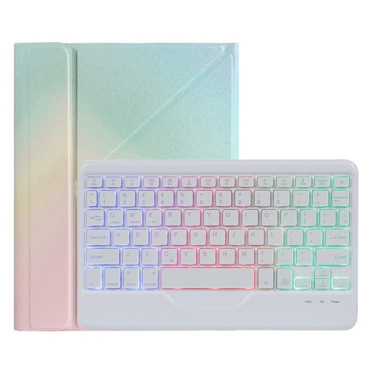 B011S Splittable Backlight Bluetooth Keyboard Leather Case with Triangle Holder & Pen Slot, For iPad 9.7 2018 & 2017 / Pro 9.7 / Air 2, For iPad 10.2 2020 & 2019 / Pro 10.5 inch / Air 3 10.5 inch���������������������������������������������������������...