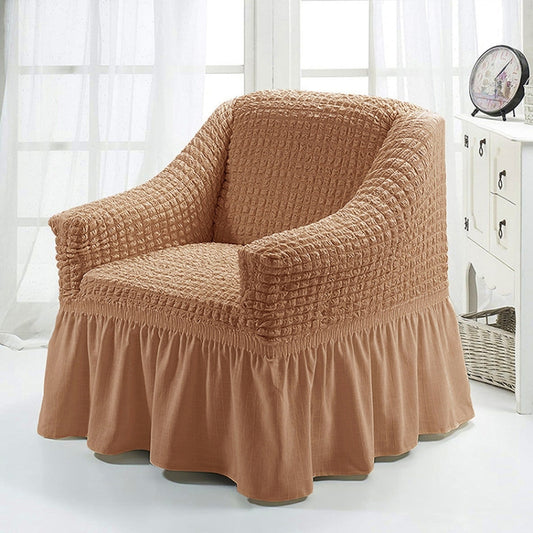 Four Seasons Universal Elastic Full Coverage Skirt Style Sofa Cover, Size: Single S 90-140cm
