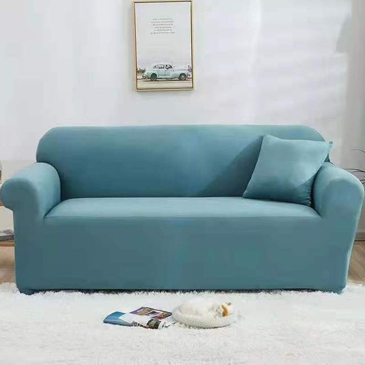 145-185cm Four Seasons Solid Color Elastic Full Coverage Non-slip Sofa Cover