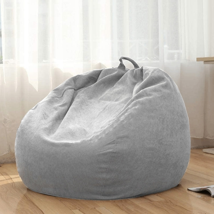 Corduroy Lazy Bean Bag Chair Sofa Cover, 85x110cm, 100x120cm