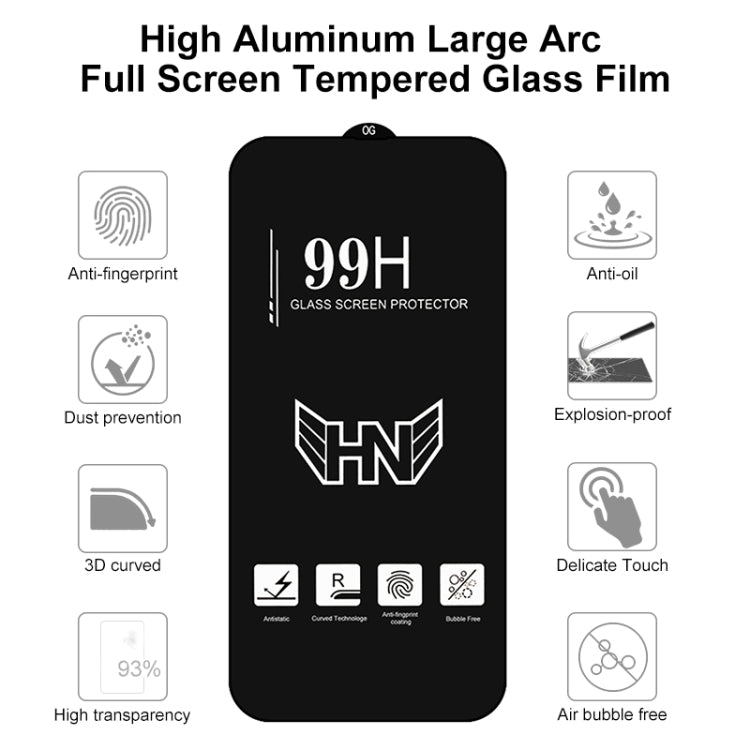 For iPhone 16e / 13 / 13 Pro 25pcs High Aluminum Large Arc Full Screen Tempered Glass Film, For iPhone 13 mini (25 PCS), For iPhone 16e / 13 / 13 Pro  (25pcs), For iPhone 13 Pro Max (25pcs)