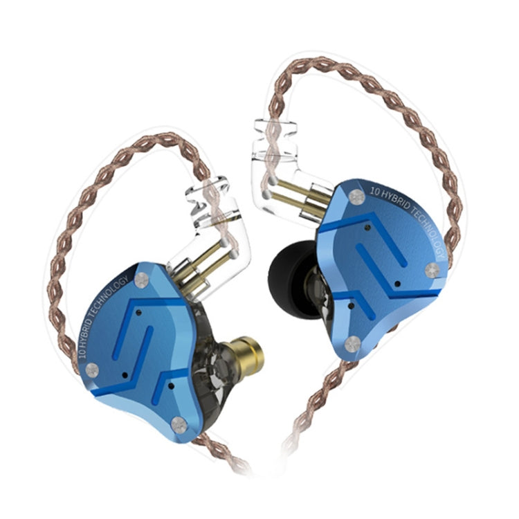 KZ ZS10 Pro 10-unit Ring Iron Gaming In-ear Wired Earphone,, ZS10 Pro Standard Version(Blue), ZS10 Pro Standard Version(Streamer Blue), ZS10 Pro Standard Version(Glare Gold), ZS10 Pro Standard Version(Purple), ZS10 Pro Mic Version(Black)���������������...