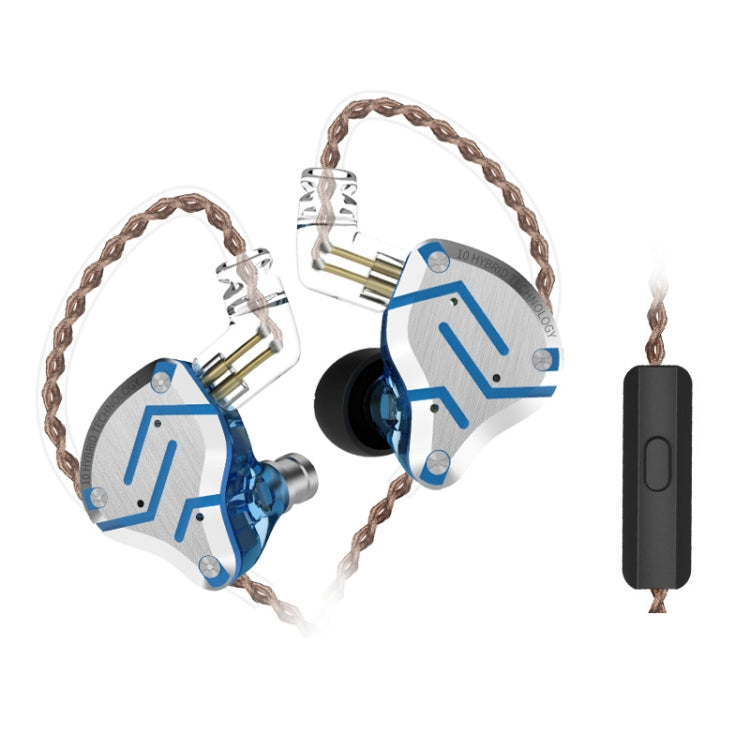 KZ ZS10 Pro 10-unit Ring Iron Gaming In-ear Wired Earphone,, ZS10 Pro Standard Version(Blue), ZS10 Pro Standard Version(Streamer Blue), ZS10 Pro Standard Version(Glare Gold), ZS10 Pro Standard Version(Purple), ZS10 Pro Mic Version(Black)���������������...