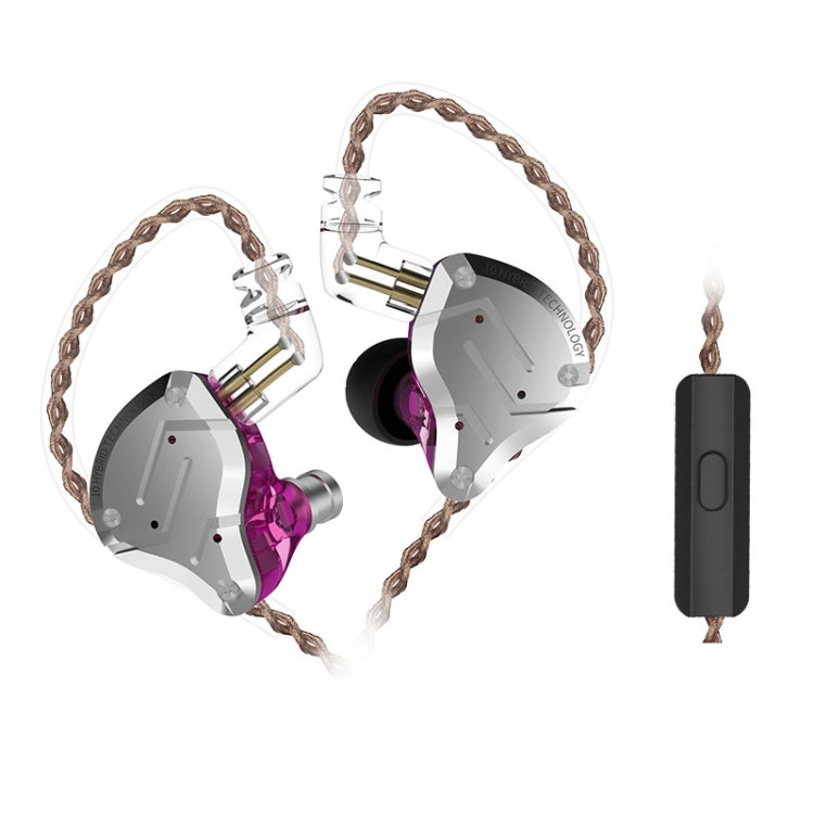 KZ ZS10 Pro 10-unit Ring Iron Gaming In-ear Wired Earphone,, ZS10 Pro Standard Version(Blue), ZS10 Pro Standard Version(Streamer Blue), ZS10 Pro Standard Version(Glare Gold), ZS10 Pro Standard Version(Purple), ZS10 Pro Mic Version(Black)���������������...