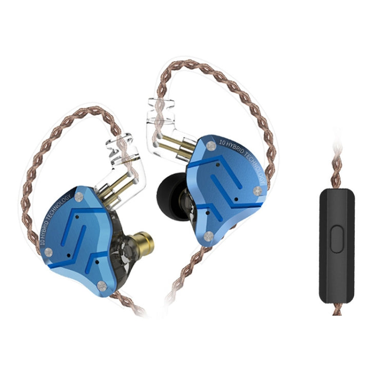 KZ ZS10 Pro 10-unit Ring Iron Gaming In-ear Wired Earphone,, ZS10 Pro Standard Version(Blue), ZS10 Pro Standard Version(Streamer Blue), ZS10 Pro Standard Version(Glare Gold), ZS10 Pro Standard Version(Purple), ZS10 Pro Mic Version(Black)���������������...