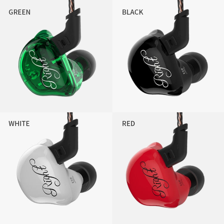 KZ ZSR 6-unit Ring Iron In-ear Wired Earphone,, ZSR Mic Version(Red), ZSR Mic Version(Green), ZSR Standard Version(White), ZSR Standard Version(Black), ZSR Standard Version(Red), Standard Version(Green), ZSR Mic Version(White), ZSR Mic Version(Black)