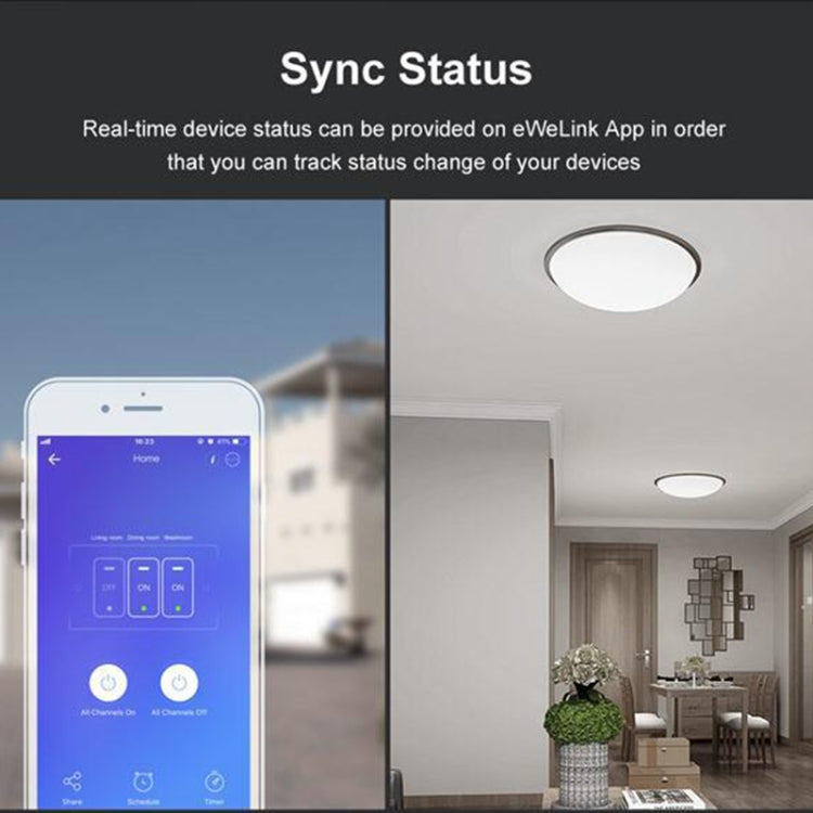Sonoff T3 US-TX 433 RF WIFI Smart Remote Control Wall Touch Switch, US Plug, Single Button, Double Buttons, Three Buttons