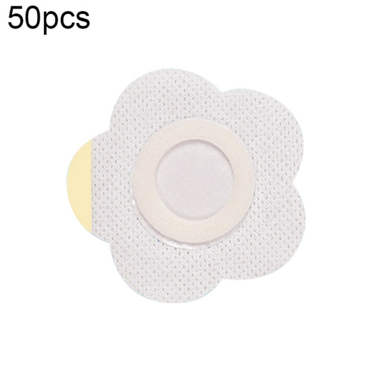 50pcs 043 Non-woven Stickers Wound Anti-seepage Three-volt Medicinal Patch, 6x6x2cm (Plum Shape), 7x7x3cm (Plum Shape), 5x5x1.5cm (Square), 6x6x2cm (Square), 7x7x3cm (Square), 8x8x4cm (Square)