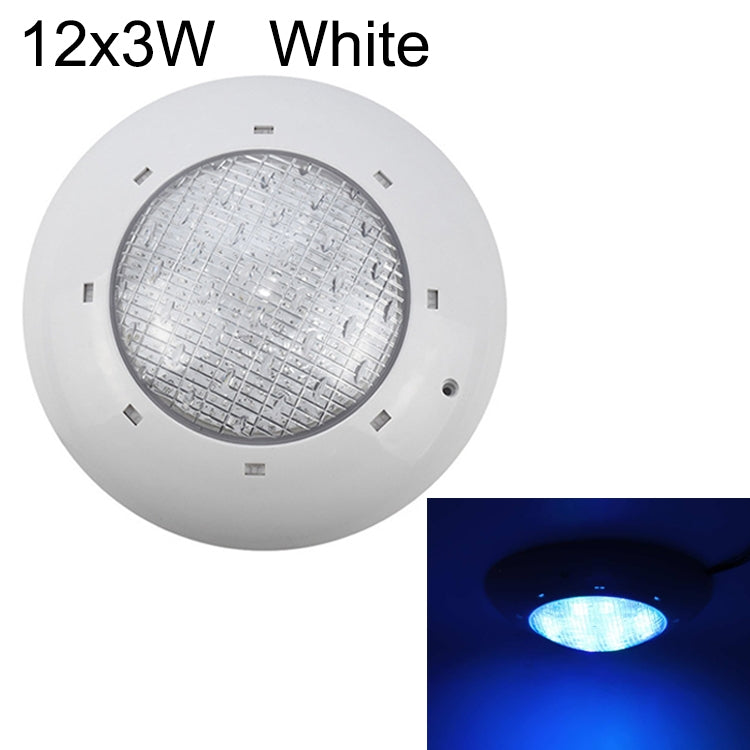 ABS Plastic Swimming Pool Wall Lamp Underwater Light, 6W, 9W, 12W, 18W, 24W, 12x3W, 18x3W