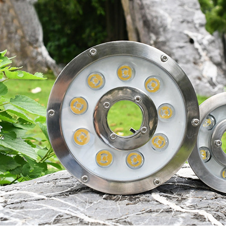 Landscape Colorful Color Changing Ring LED Aluminum Alloy Underwater Fountain Light, 6W, 12W, 18W