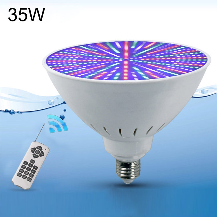 ABS Plastic LED Pool Bulb Underwater Light, Warm White Light, White Light, Colorful Light, Colorful +12 Button Remote Control, Colorful +18 Button Remote Control