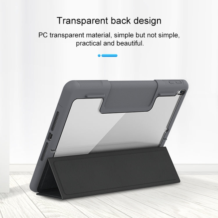 Mutural Horizontal Flip PC + TPU + PU Leather Case with Holder & Pen Slot, For iPad 10.2, For iPad 9.7, For iPad Pro 10.5