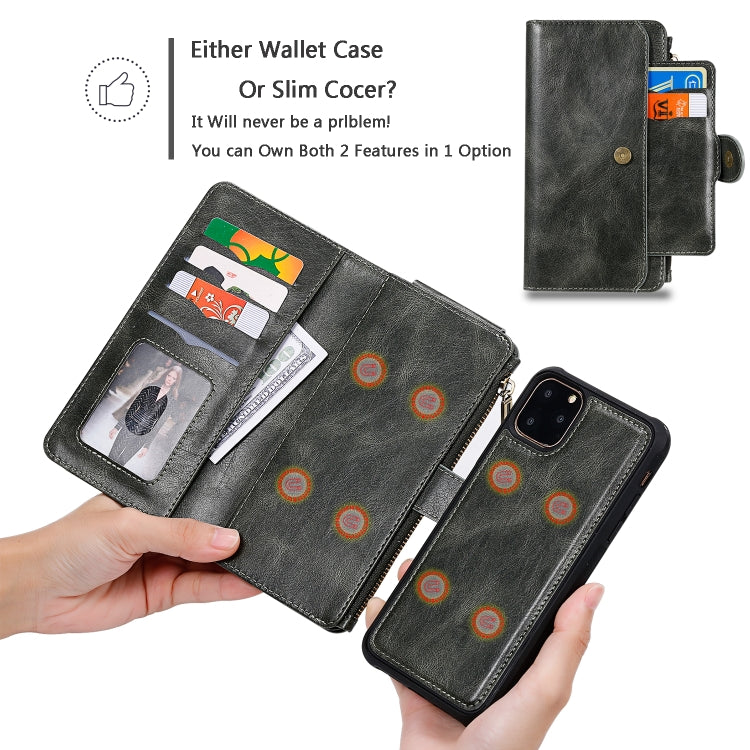 Retro Multifunctional Horizontal Flip PU Leather Case with Card Slot & Holder & Wallet & Photo Frame, For iPhone 11 Pro, For iPhone 11, For iPhone 11 Pro Max