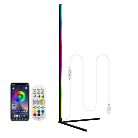 LED Symphony RGB Atmosphere Floor Light with Remote Control, 1.2m, 1.6m
