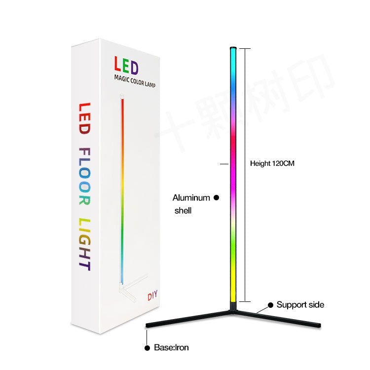 LED Symphony RGB Atmosphere Floor Light with Remote Control, 1.2m, 1.6m