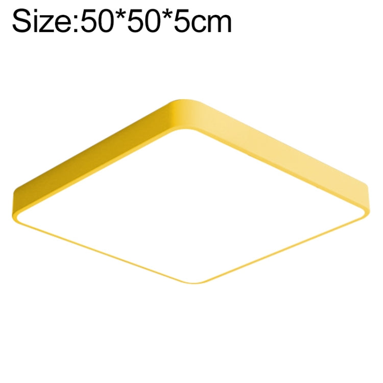 Macaron LED Square Ceiling Lamp, 3-Colors Light, 30cm, 40cm, 50cm, 60cm