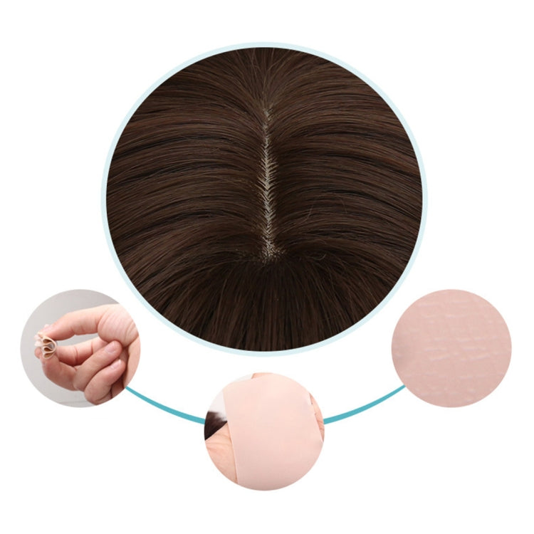 Air Bangs Fluffy Corn Blanching Water Ripple Long Curly Hair Wig Rose Net Headgear for Women
