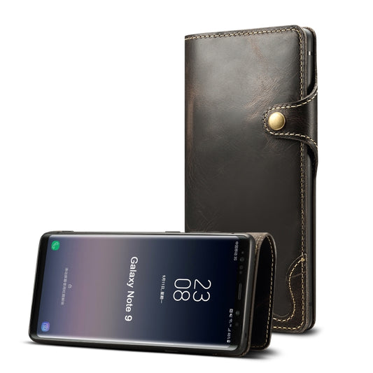 Denior Oil Wax Cowhide Magnetic Button Horizontal Flip Leather Case with Card Slots & Wallet, For Galaxy Note9, For Huawei Mate 20, For Huawei Mate 20 Pro, For Galaxy S10, For Galaxy S10e, For Galaxy S10 Plus, For Galaxy Note 10, For Galaxy Note 10 Plu...