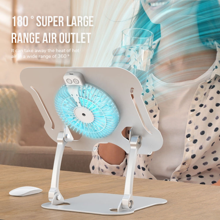 R-JUST BJ01-5 Laptop Foldable Lift Bracket with Fan