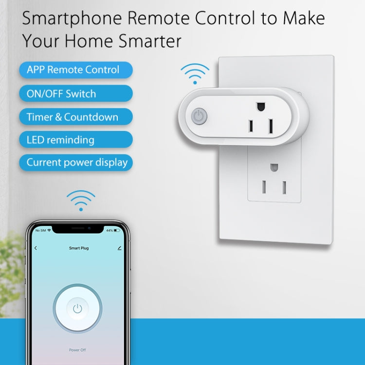 NEO NAS-WR12W 15A 2.4G WiFi US Smart Power Plug, WR12W
