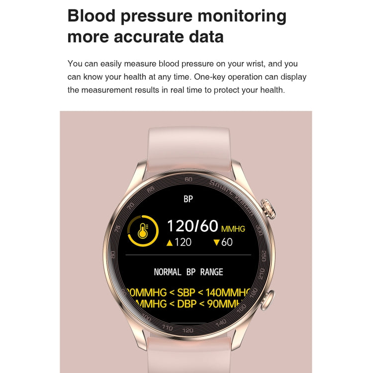 AK32 1.36 inch IPS Touch Screen Smart Watch, Support Bluetooth Calling/Blood Oxygen Monitoring,Style: Steel Watch Band, Steel Watch Band(Silver), Steel Watch Band(Black), Steel Watch Band(Gold)