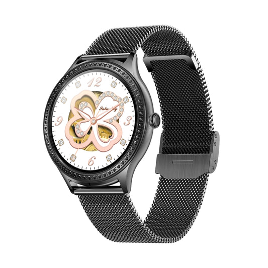 AK35 1.32 inch IPS Color Screen Smart Watch, Support Sleep Monitoring/Blood Oxygen Monitoring, Black Steel Watch Band, Black Silicone Watch Band, Gold Pink Silicone Watch Band, Gold Steel Watch Band, Gold Purple Silicone Watch Band���������������������...