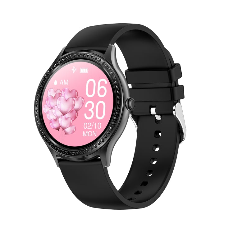 AK35 1.32 inch IPS Color Screen Smart Watch, Support Sleep Monitoring/Blood Oxygen Monitoring, Black Steel Watch Band, Black Silicone Watch Band, Gold Pink Silicone Watch Band, Gold Steel Watch Band, Gold Purple Silicone Watch Band���������������������...