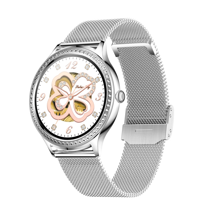 AK35 1.32 inch IPS Color Screen Smart Watch, Support Sleep Monitoring/Blood Oxygen Monitoring, Black Steel Watch Band, Black Silicone Watch Band, Gold Pink Silicone Watch Band, Gold Steel Watch Band, Gold Purple Silicone Watch Band���������������������...