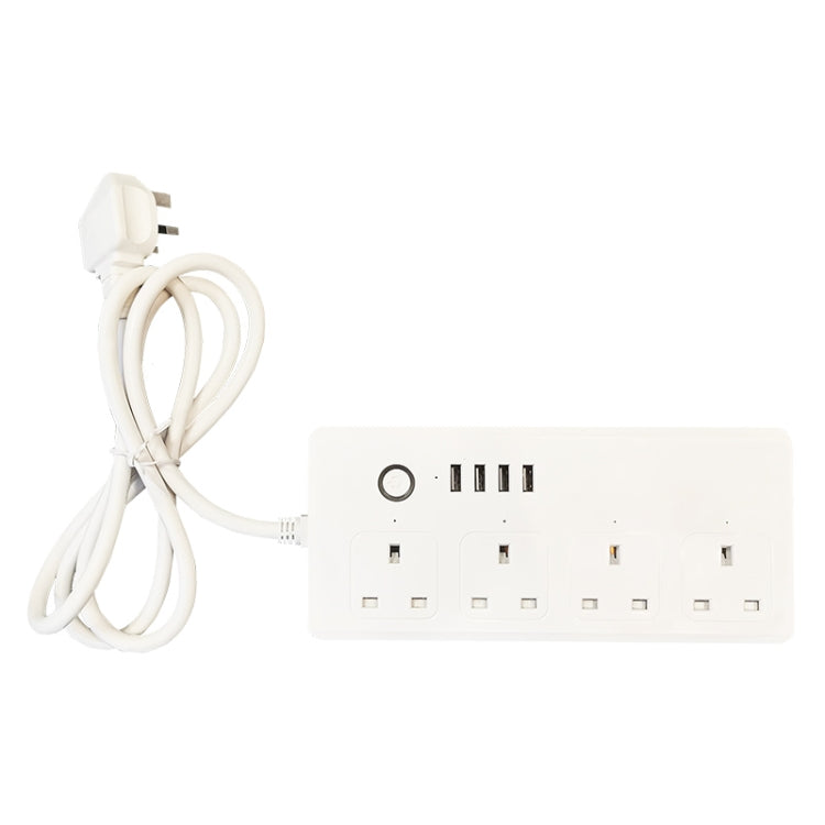 SM-SO301-K 4 Holes + 4 USB Multi-purpose Smart Power Strip, UK Plug, ZigBee 13A, WIFI  13A