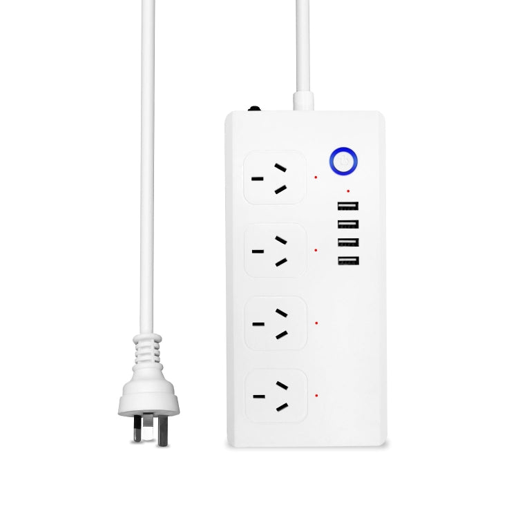 SM-SO301-A 4 Holes + 4 USB 2000W Multi-purpose Smart Power Strip, AU Plug, ZigBee 10A, WiFi 10A