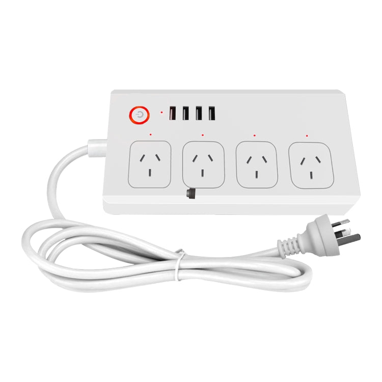SM-SO301-A 4 Holes + 4 USB 2000W Multi-purpose Smart Power Strip, AU Plug, ZigBee 10A, WiFi 10A