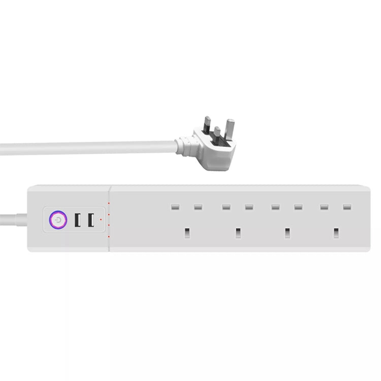 SM-SO306-K 4 Holes + 2 USB Multi-purpose Smart Power Strip, UK Plug, ZigBee 10A, ZigBee 16A, WiFi 10A, WiFi 16A