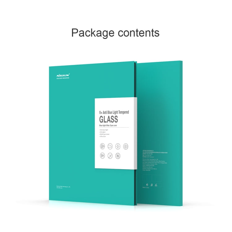 NILLKIN V+ Series 0.33mm 4H Anti-blue Ray Tempered Glass Film, For iPad 10.2