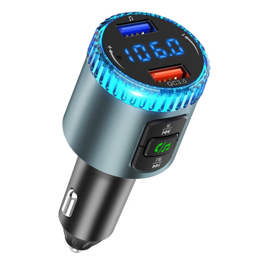 BC77 QC3.0 Fast Charging Car Bluetooth Hands-free MP3 Player FM Transmitter, BC77