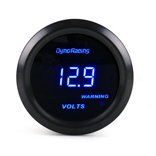 Car Modified 12V Universal 52mm Blue Light Digital Display Meter, Voltmeter, Water Temperature Gauge, Oil Temperature Gauge, Turbo Boost Gauge BAR, Turbo Boost Gauge PSI, Tachometer