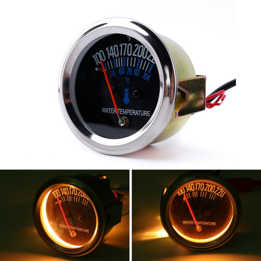Car Modified 12V Universal 52mm Mechanical Water Temperature Gauge, Mechanical Water Temperature Gauge