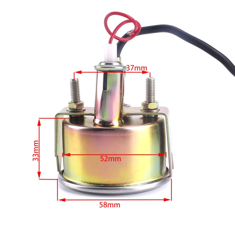 Car Modified 12V Universal 52mm Mechanical Water Temperature Gauge, Mechanical Water Temperature Gauge