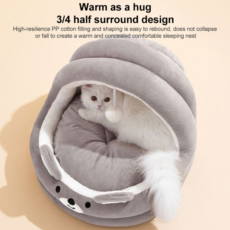 Semi-enclosed Cradle Pet Cat Bed Dog Kennel Pad Pet Supplies, S, M, L