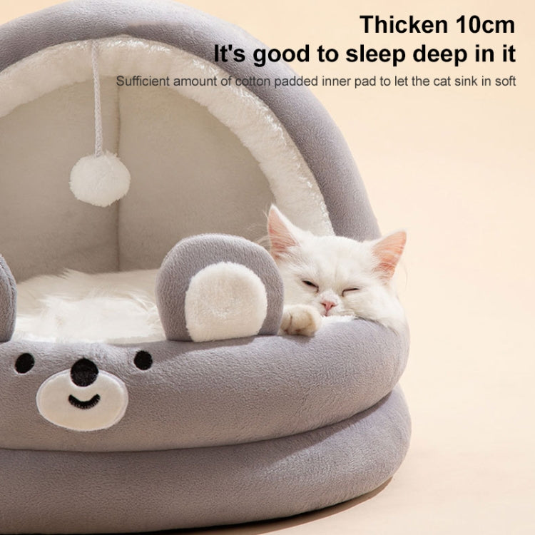 Semi-enclosed Cradle Pet Cat Bed Dog Kennel Pad Pet Supplies, S, M, L