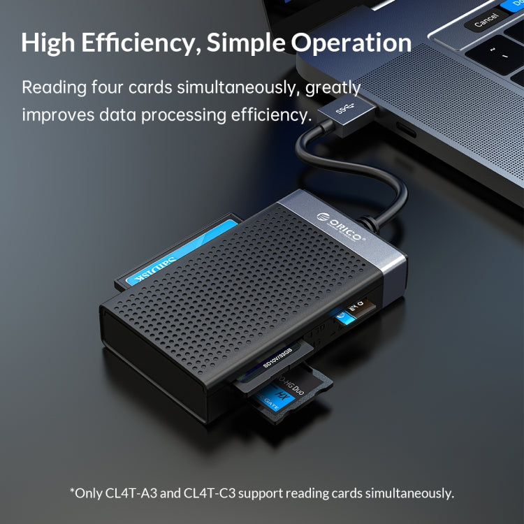 ORICO CL4D-C3 4-in-1 Type-C Multifunction Card Reader, CL4D-C3
