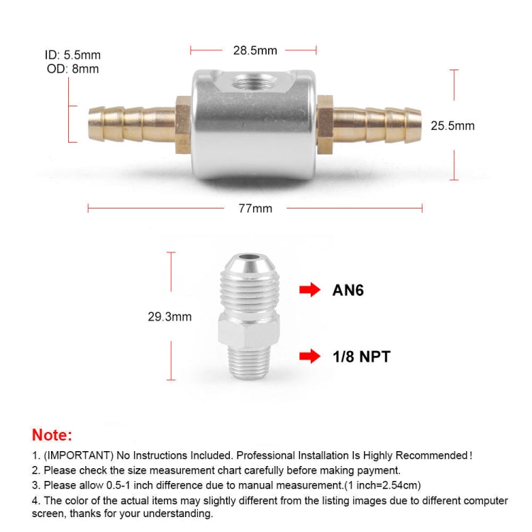 Universal Car 1/8 NPT 0-160 psi Fuel Pressure Gauge with Adaptor, 1/8 NPT 0-160 psi Fuel Pressure Gauge