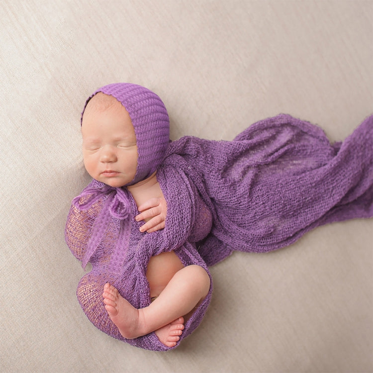 Elastic Fabric Newborn Baby Cute Cap with Strap