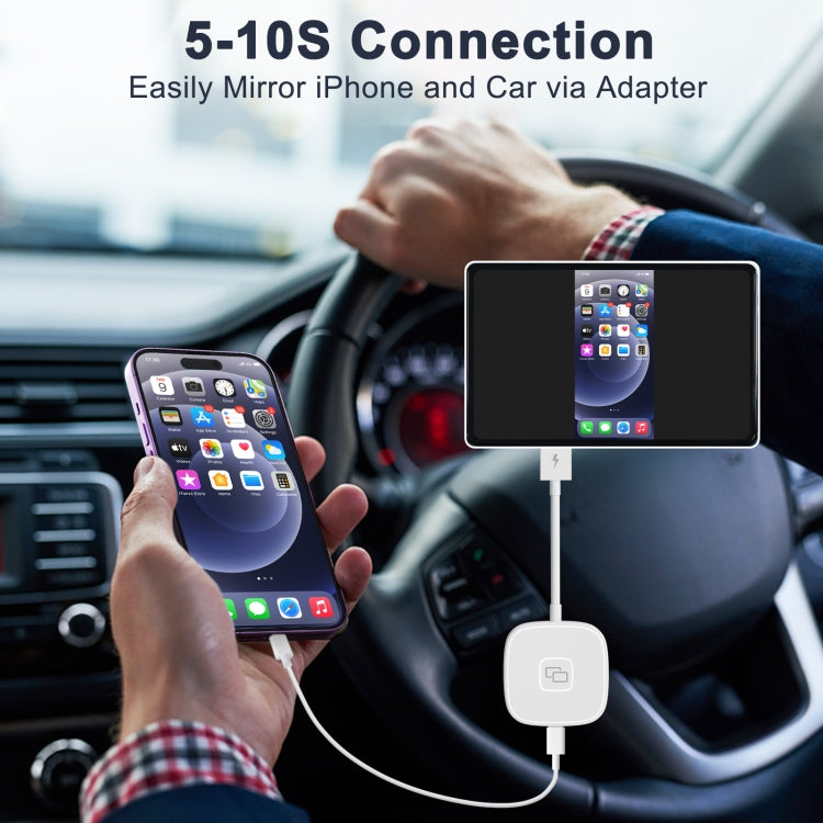 THT-020-7 USB + USB-C / Type-C Carplay Mirror Adapter for iPhone, THT-020-7