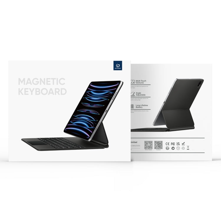 DUX DUCIS MK Series Floating Magnetic Keyboard Tablet Leather Case, For iPad Pro 11 2022 / Air 11 2024, For iPad Pro 12.9 2022, For iPad Pro 12.9 2021, For iPad Pro 11 2021, For iPad Pro 11 2020, For iPad Pro 12.9 2020, For iPad Pro 11 2018