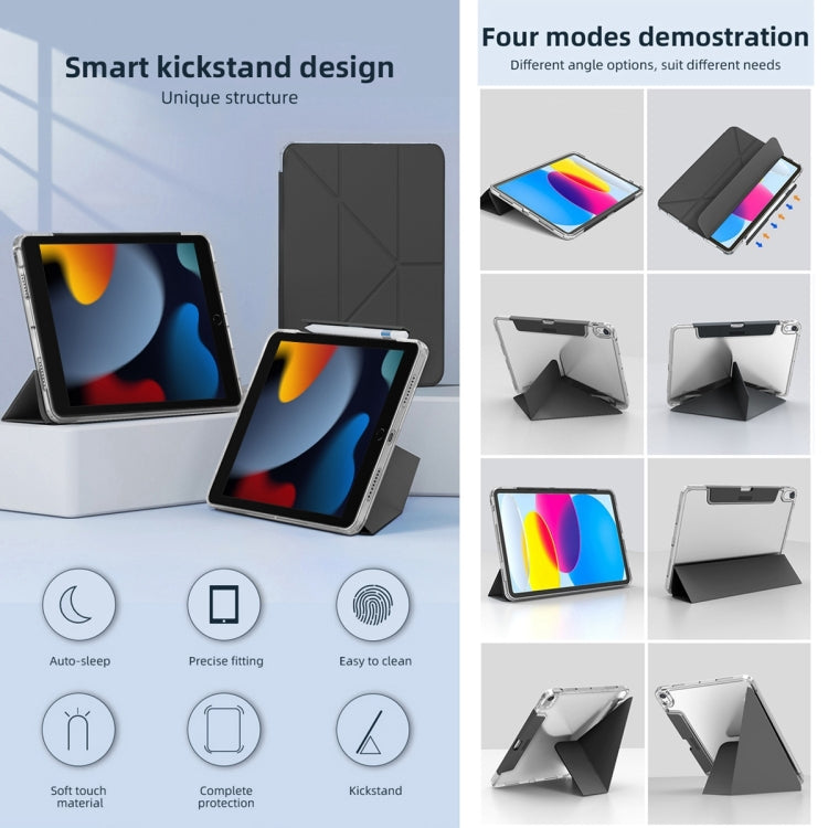 Mutural Deformation Stand Smart Leather Tablet Case, For iPad 2025 / 2022, For iPad Air 11 2025 / 2024, For iPad Air 13 2025 / 2024, For iPad Pro 13 2024, For iPad Pro 11 2024, For iPad Pro 11 2022 / 2021 / 2020, For iPad  Air 2022 / 2020 10.9���������...