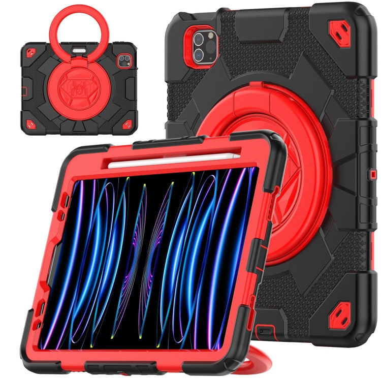 Spider Rotation Handle Silicone Hybrid PC Tablet Case, For iPad Pro 11 2022 / 2021 / 2020